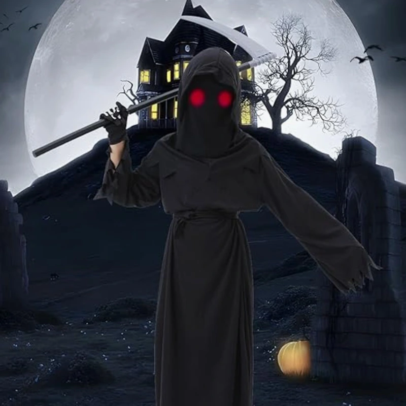 Halloween Trick or Treat Spooky Kids Grim Reaper Costume